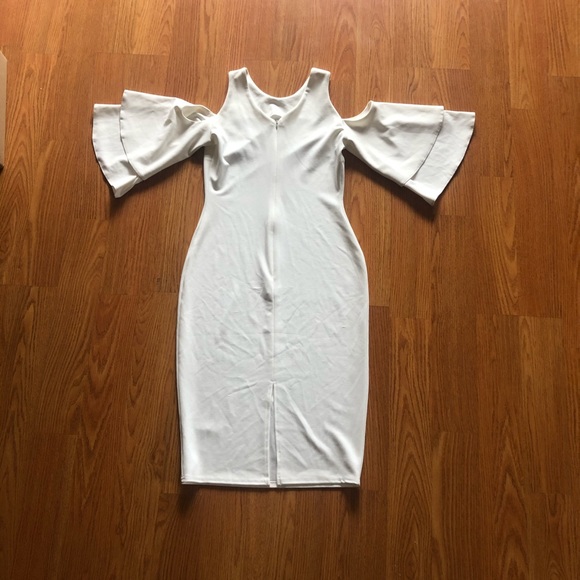 White Bodycon Dress - Picture 2 of 4